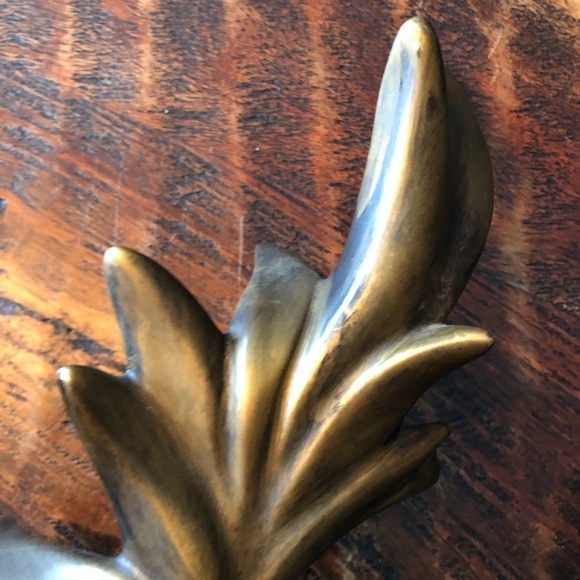 Mid Century Modern Rooster Chalk Figures In Bronze Color - Picture 12 of 14